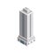 Vector Isometric Skyscraper City Building.