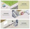 Vector isometric subway underground banner set