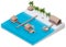 Vector isometric tropical resort