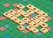 Vector isometric word puzzling game
