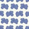 Vector Japanese, Chinese blue ocean waves, clouds seamless pattern