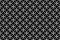 Vector Japanese Monochrome Vintage Seamless Pattern With A Black Background. Horizontally And Vertically Repeatable.