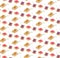 Vector Jelly and peanut butter toasts seamless pattern