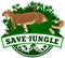 Vector jungle emblem with puma cougar