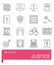 Vector Justice icon set