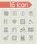 Vector Justice icon set