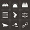 Vector justice icons set