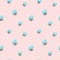 Vector kawaii cupcakes seamless pattern. Pink and