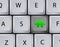 Vector keyboard with puzzle button. Eps10