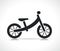 Vector kids balance bike icon