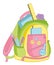 Vector Kids' School Bag.in Pastel Colours