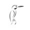 Vector of a kingfishers Black on white background. Bird Design. icon. logo. symbol. Illustrator. animal