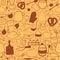 Vector kitchen seamless pattern