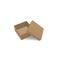 Vector kraft paper opened box realistic illustration. Isolated 3-d object