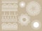 Vector lacy scrapbook design elements