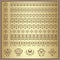 Vector lacy vintage ribbons, borders and design elements