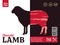 Vector lamb packaging design concept with sheep silhouette