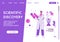 Vector landing page of Scientific Discovery concept