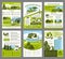 Vector landscape garden design brochure template