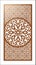 Vector Laser cut panel. Pattern template for decorative panel. W