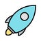 Vector Launch Icon For Personal And Commercial Use.