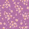 Vector lavender purple daisies ditsy seamless pattern design. Cute fabric backgrounds print