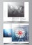 Vector layouts of covers design templates for trifold brochure, flyer layout, brochure cover, advertising mockups. 3d medical