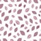 Vector leafs on white seamless pattern print background.