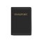 Vector Leather Cover for Passport Isolated