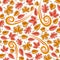 Vector Leaves Seamless Pattern