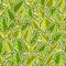 Vector Leaves Seamless Pattern