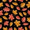 Vector Leaves Seamless Pattern