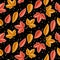 Vector Leaves Seamless Pattern