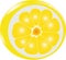 vector Lemon on white background for food compositions