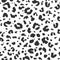 Vector leopard pattern. Wildlife seamless repeat. Jaguar fur camouflage seamless backdrop. Hand drawn endless texture. Luxury