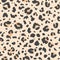 Vector leopard pattern. Wildlife seamless repeat. Jaguar fur safari seamless backdrop. Hand drawn animal texture. Luxury design