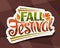 Vector lettering Fall Festival