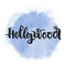 Vector lettering Hollywood