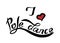 Vector lettering J Love pole dance