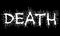 Vector lettering of word DEATH.Metal music style.Grunge font.