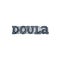 Vector lettering word about doula.