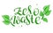 Vector lettering words - Zero Waste -