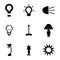 Vector light icons set
