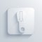 Vector light square icon. Eps10