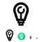 Vector line lamp icon for business, e-commerce.