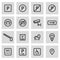 Vector line parking icons set