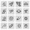 Vector line space icons set