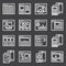 Vector line User Interface Icons