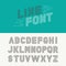 Vector linear font