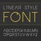 Vector linear font